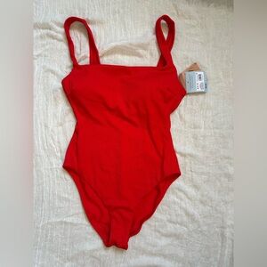 Shade & Shore Red One-Piece Swimsuit